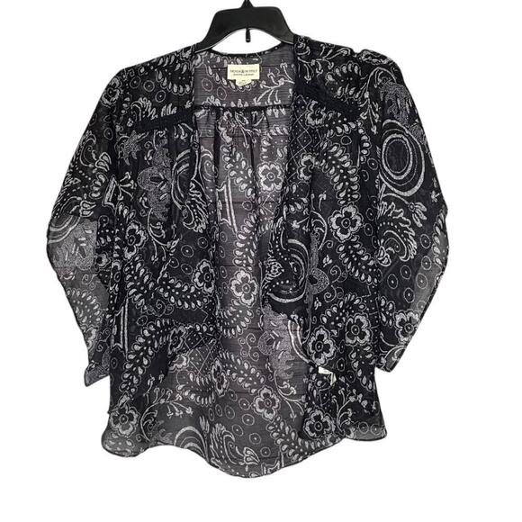Denim & Supply Ralph Lauren Tops - Denim & Supply Ralph Lauren Navy & White Bandana Print Kimono Size Medium